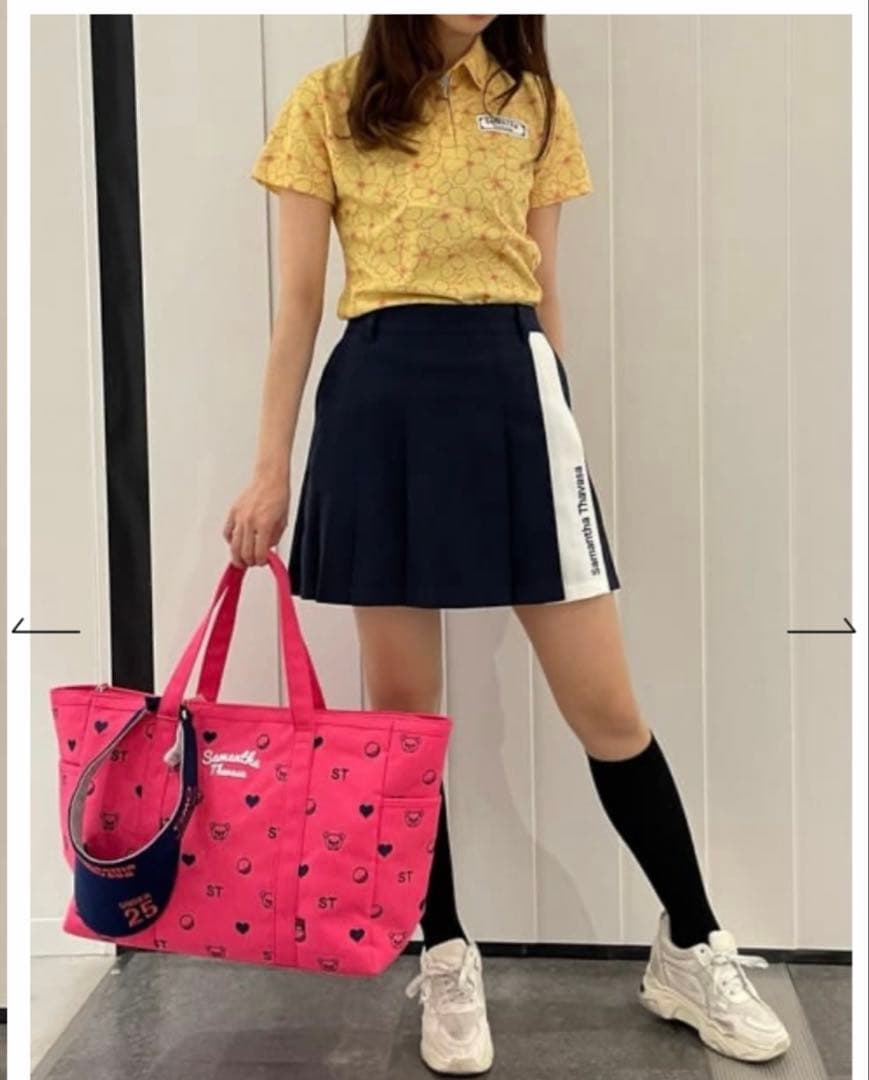 Samantha Thavasa 花柄ポロシャツ　ゴルフ