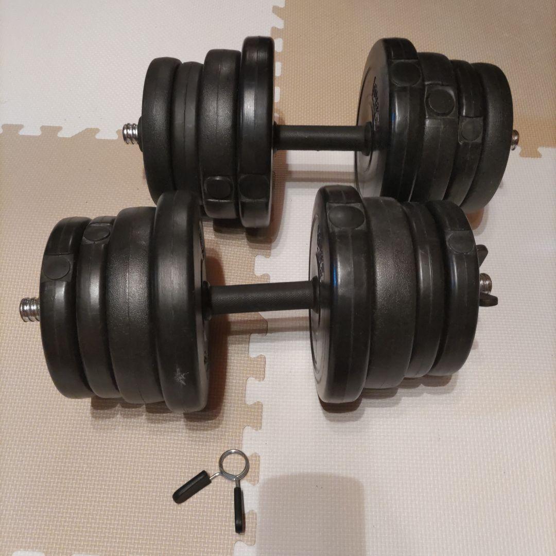 ウエイトプレートとバーベルロッドセット