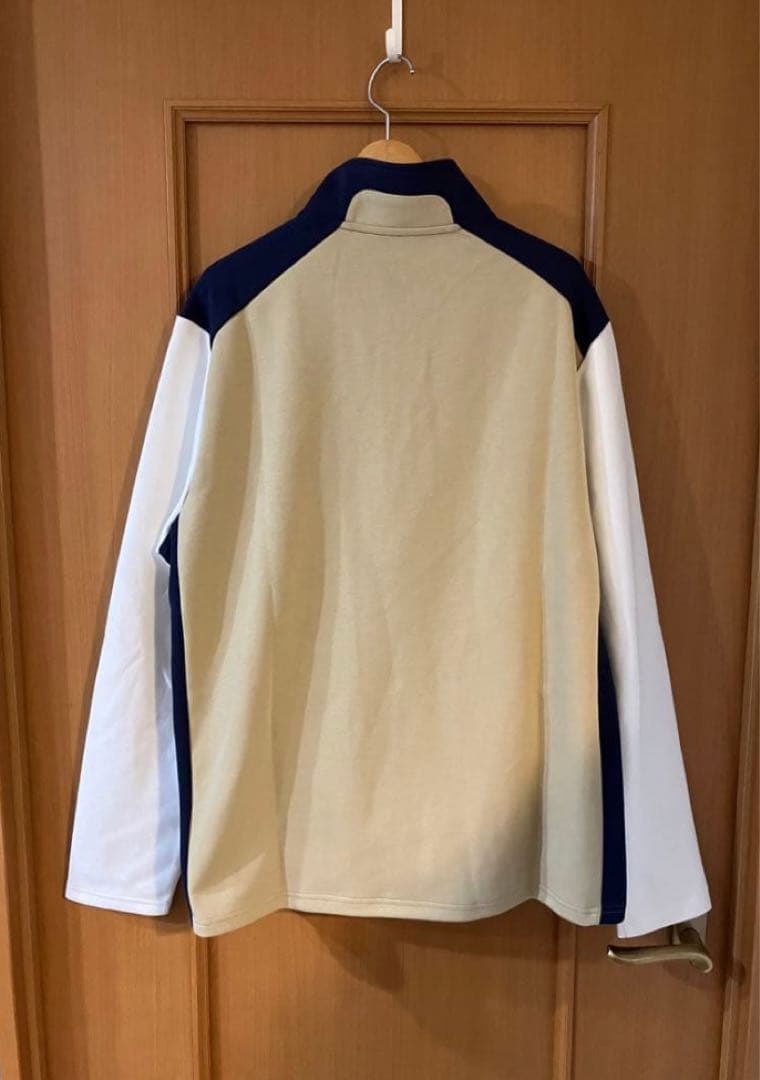 RLX ゴルフ ブロック ダブルニット プルオーバー フルジップ ジャケット M