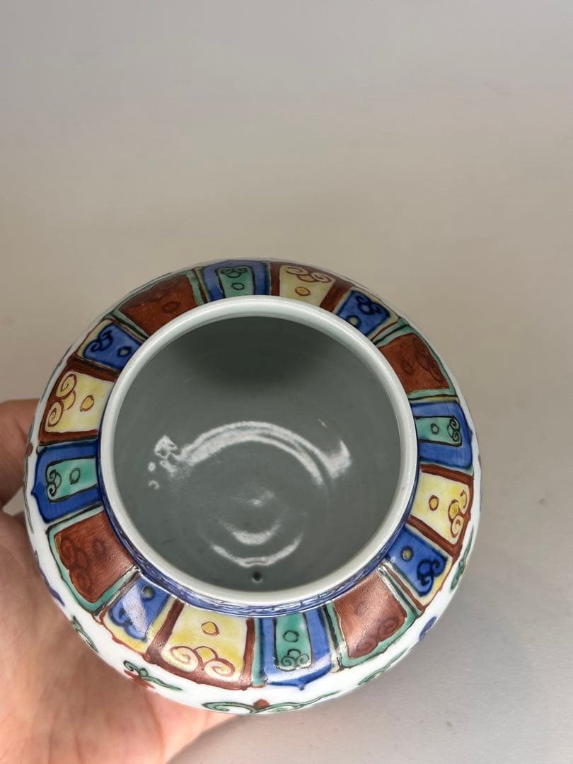 大明嘉靖年製 底款　彩絵　小壺　中国古美術