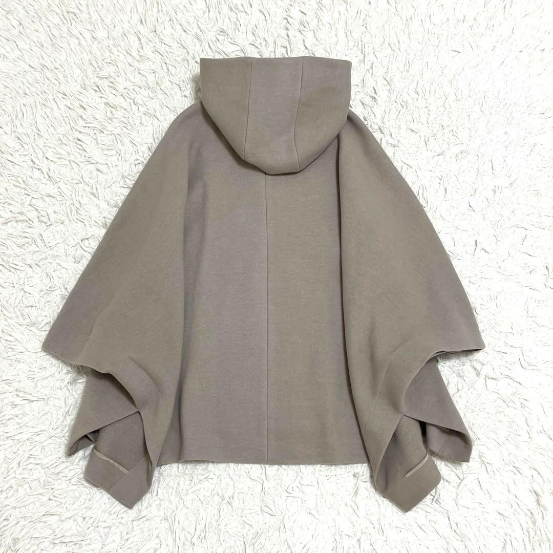 美品 ANAYI アナイ　アッシュクウール　フードポンチョ　ケープ
