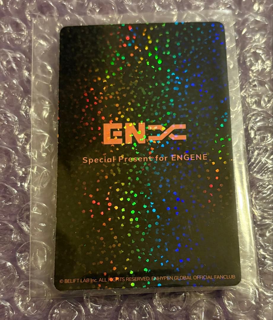 ENHYPEN ジョンウォン　manifesto 京セラ　fc限定　トレカ
