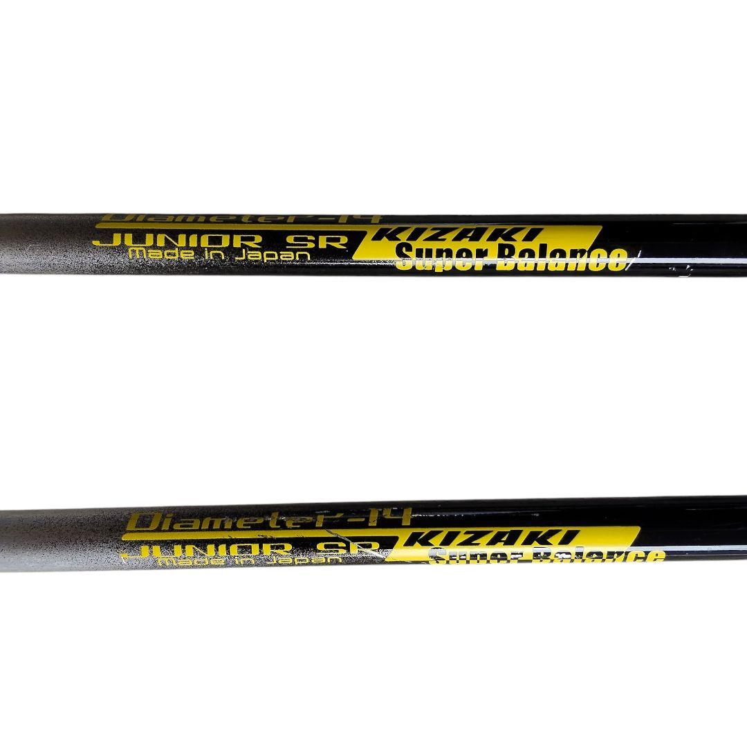 SALOMON 130cm スキー板 KIZAKI 90cmストックセット