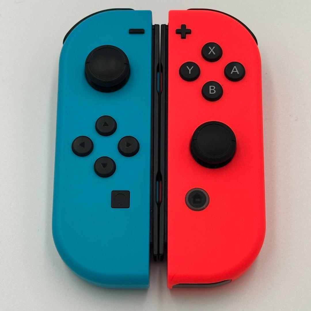 動作品 強化版 Nintendo Switch 本体 ネオンレッドブルー