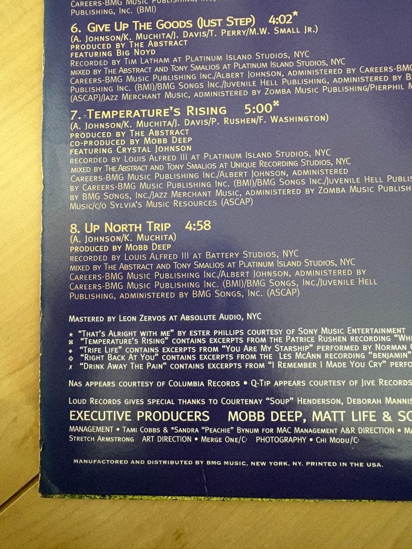 USオリジナル盤 Mobb Deep / The Infamous