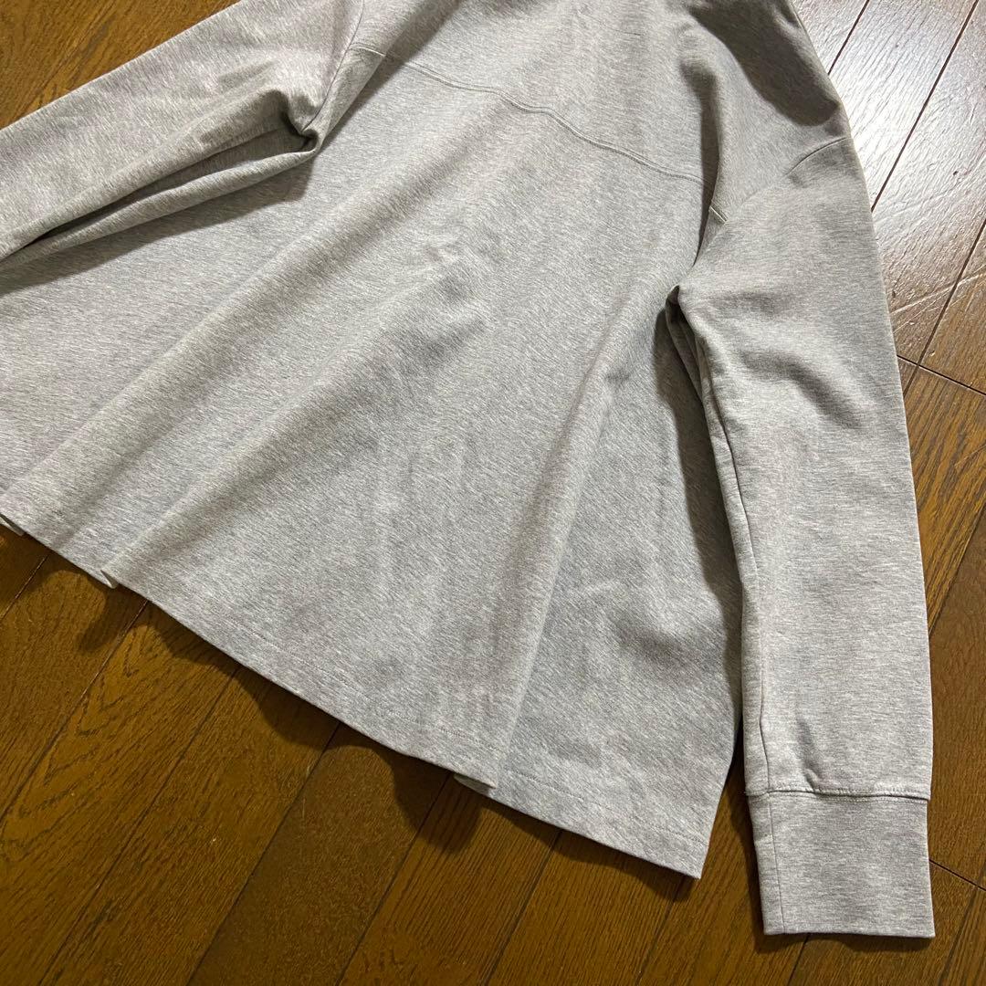 【BEARDSLEY】Aラインジップアップパーカー フレア 新品 グレー