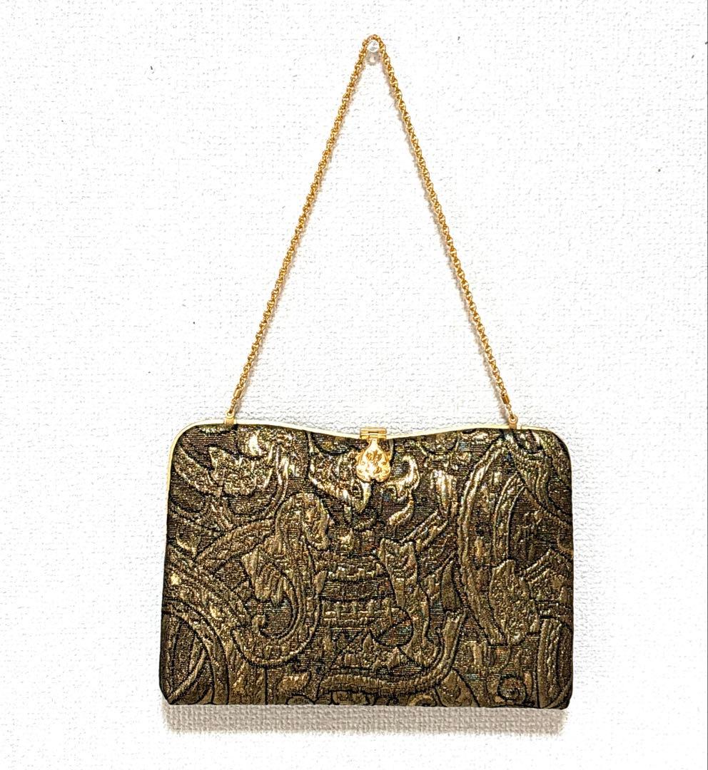 夢つづれ イタリアンジャガード 和装ハンドバッグ クラッチバッグ