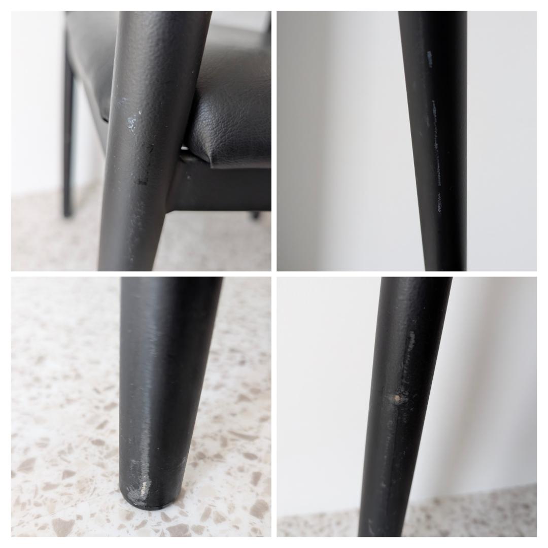 90s ビンテージ ADAL メタルフレーム チェア ブラック ポストモダン