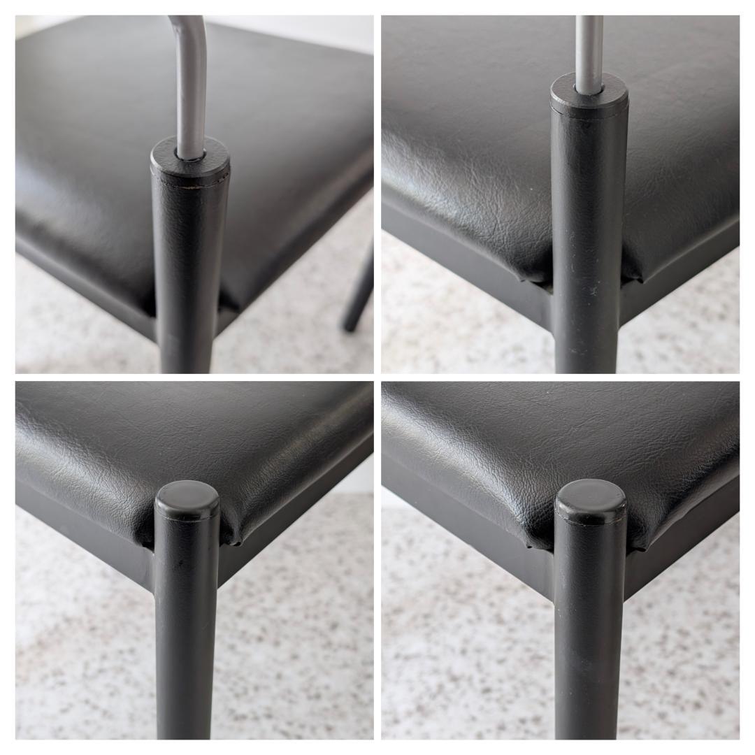 90s ビンテージ ADAL メタルフレーム チェア ブラック ポストモダン