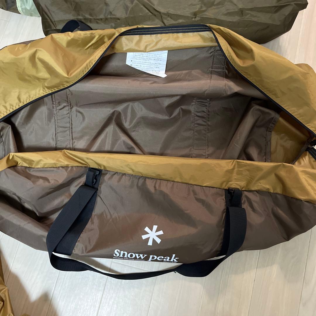 【使用回数1回】スノーピークエルフィールド ルーフシート＆インナーテント→未使用