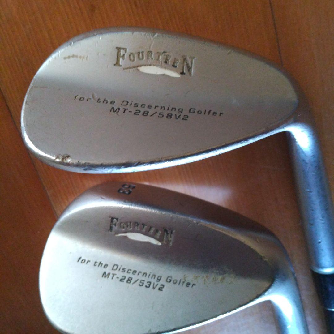 フォーティーンウェッジMT28 48,53,58度 ３本セット カーボンシャフト