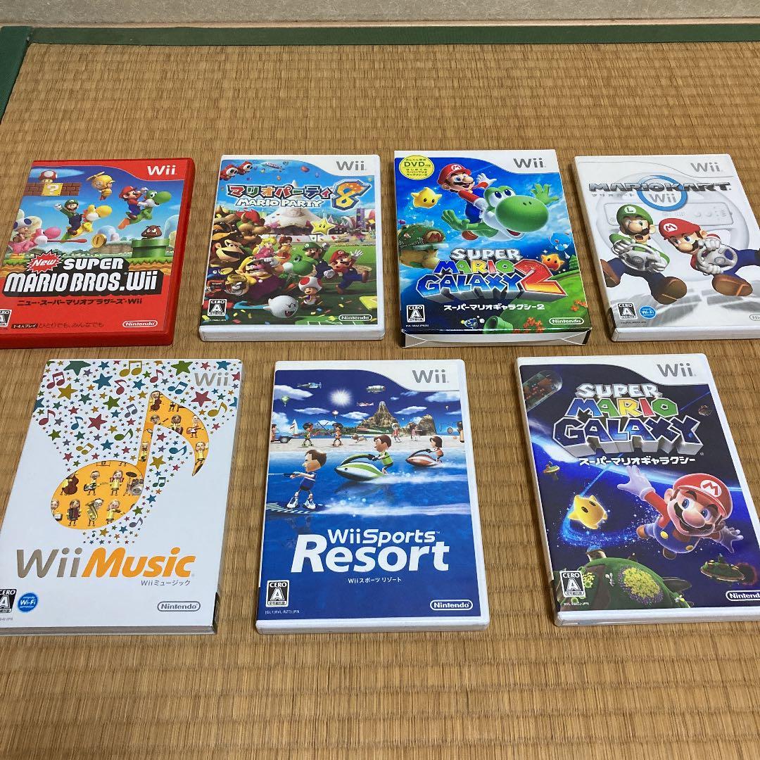 任天堂wii本体とソフト7本　wiiモーションプラスのセット