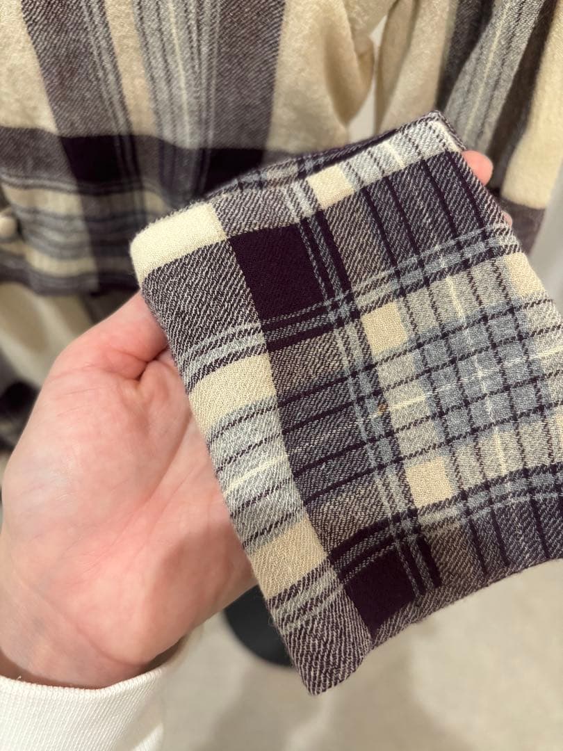 TODAYFUL ソフトウールロングシャツ ビスチェセット チェック F