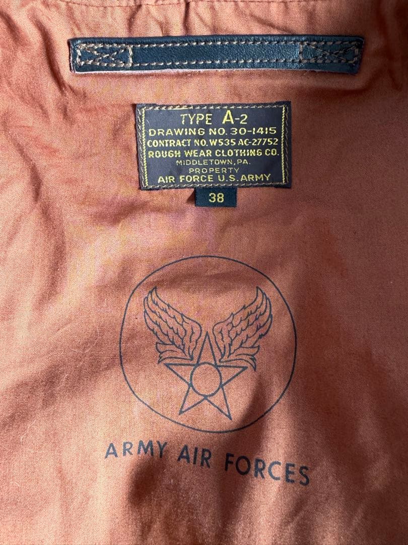 試着のみ 2025 TOYSMcCoy トイズマッコイ A2 ラフウェア 38