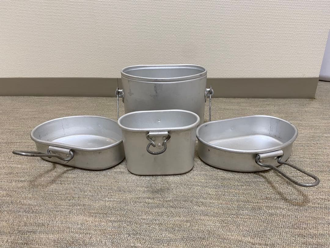 【美品】　イタリア軍 飯盒 3ピース コンプリートセット