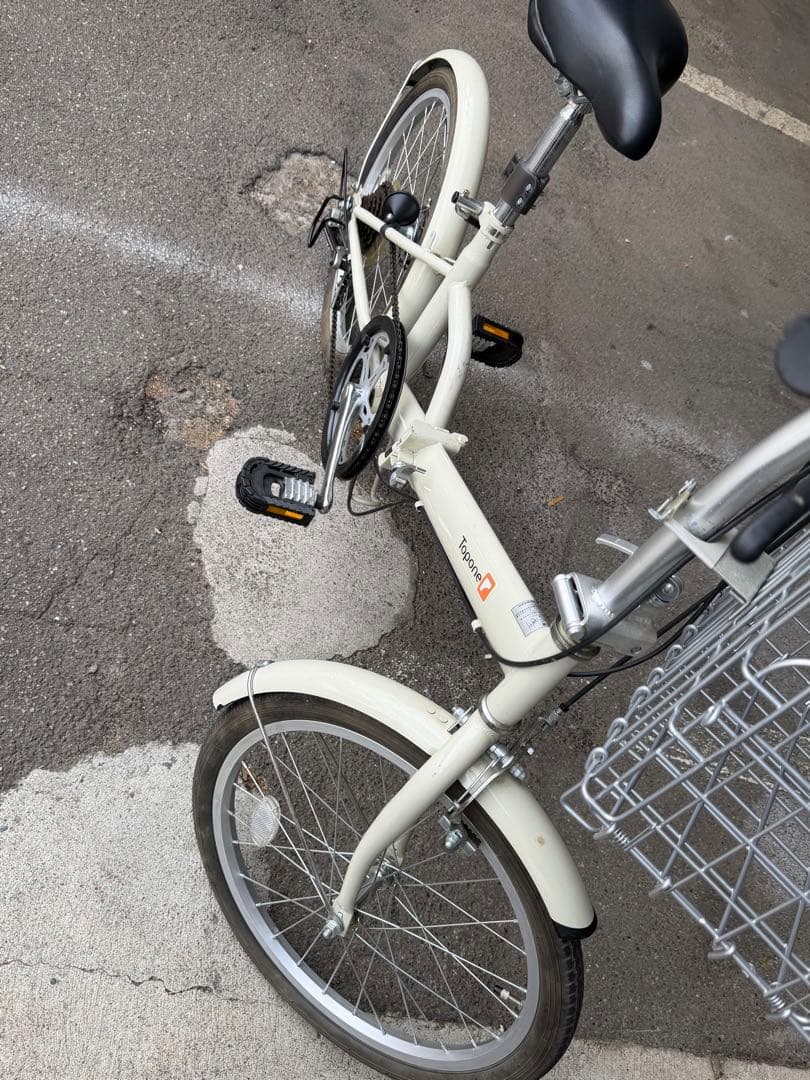 折りたたみ自転車 20インチ 6段ギア 折り畳み 自転車 カゴ付き