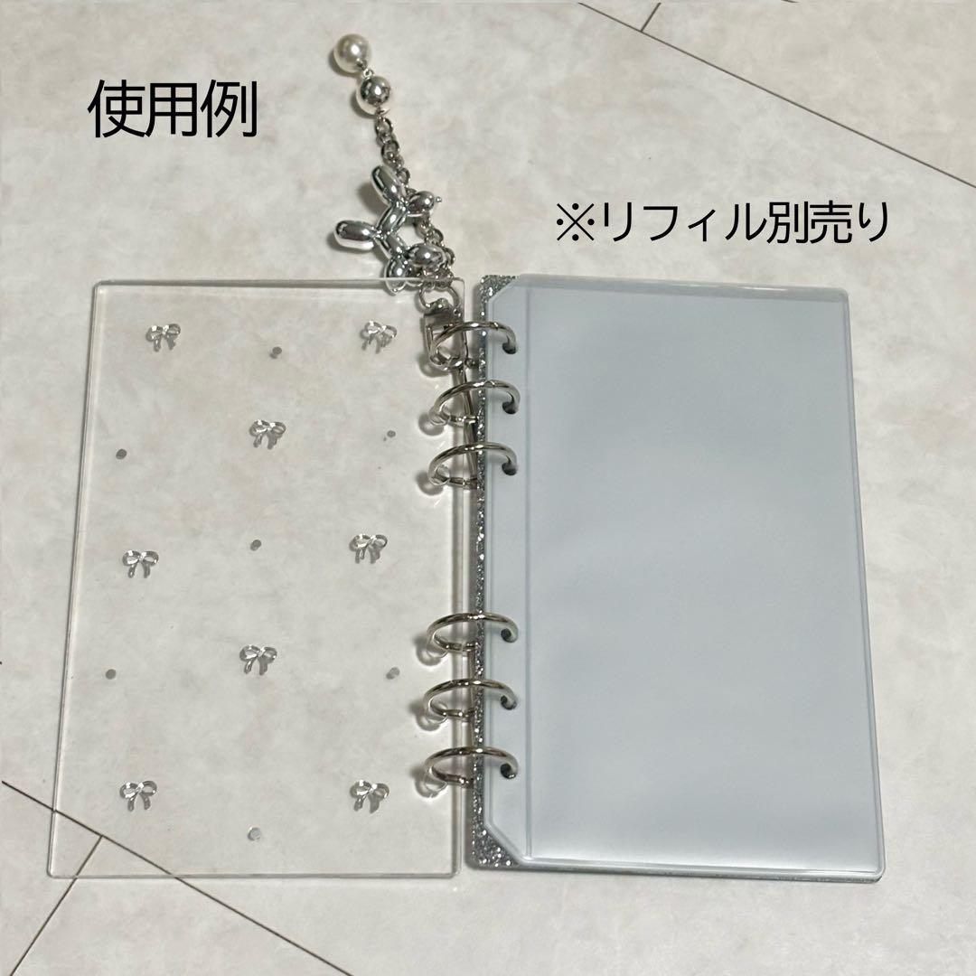 ✨milmil ✨A6 アクリルレジンバインダー　リング付き×2セット