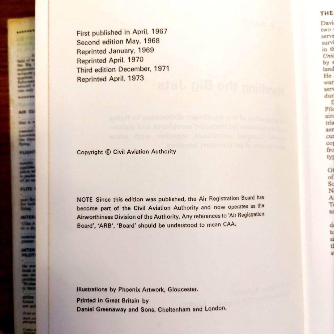 洋書　Handling the Big Jets D. P. Davies