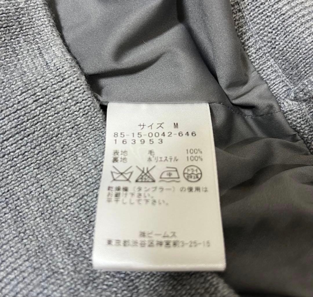 ビームスゴルフ　パープルレーベル　防風タラッティセーター　Mサイズ　グレー　美品