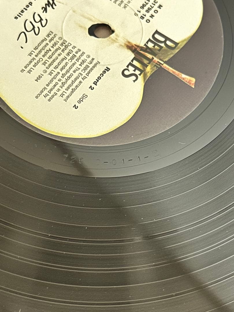 Beatles 「Live at the BBC」 UKオリジナル盤